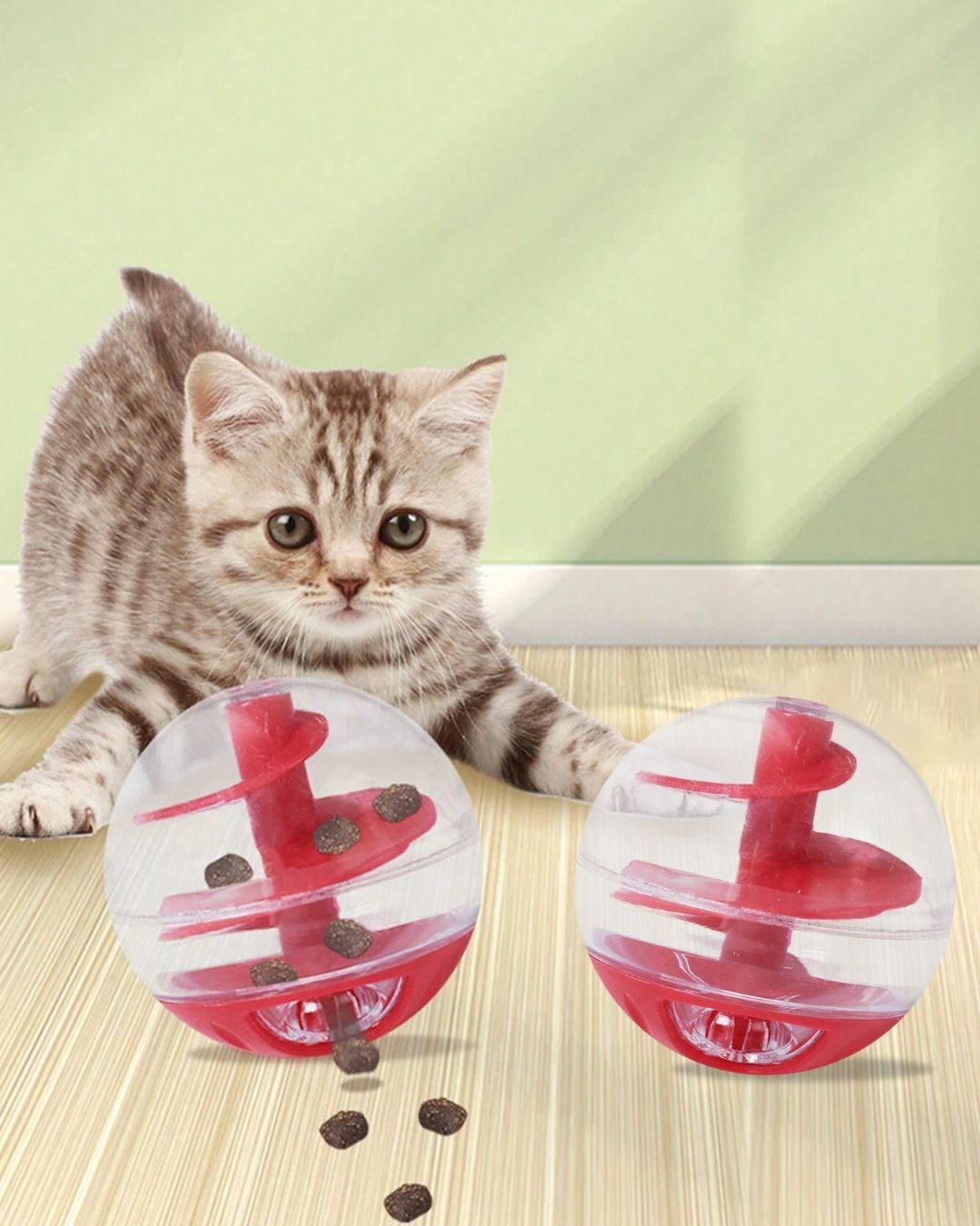 Cat Spiral Leakage Food Ball
