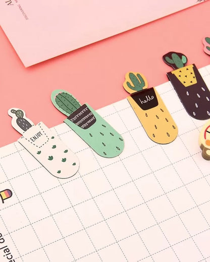 Cactus Magnetic Bookmarks