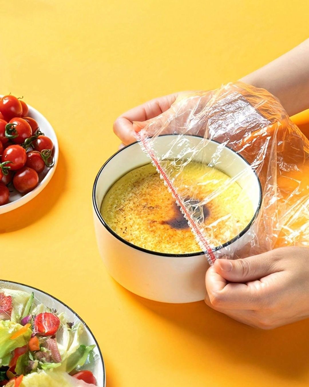 100pcs Colorful Disposable Food Covers