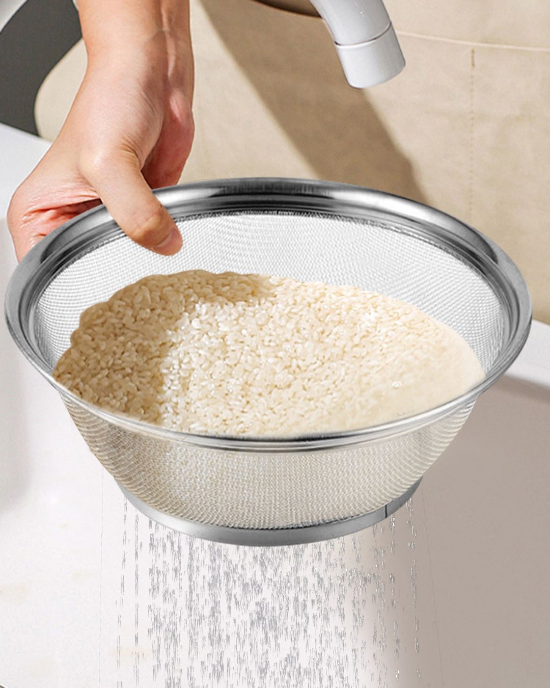 Thickened Stainless Steel Washing Strainer