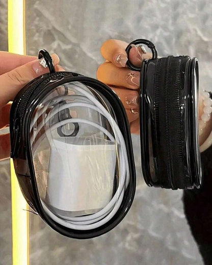 Portable Mini Clear Zipper Storage Pouch