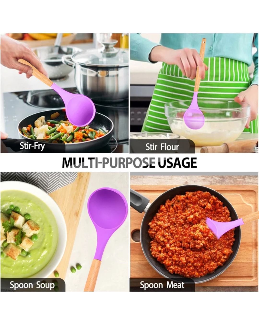 Silicone Cooking Utensils Set