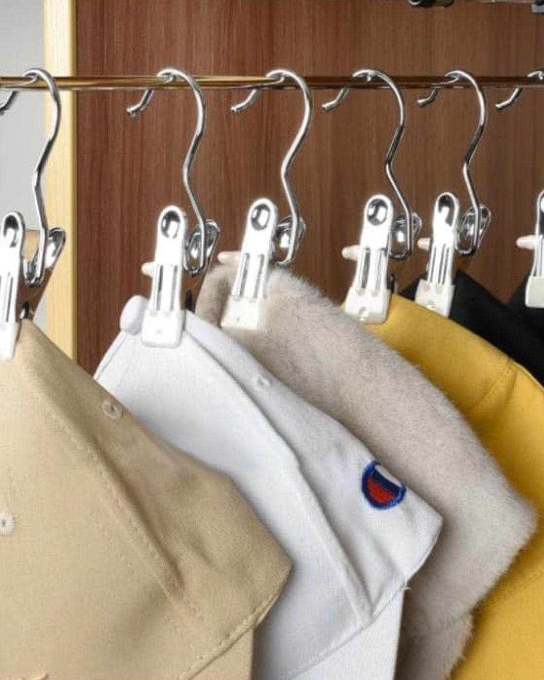 Stainless Steel Clothespins with Hook