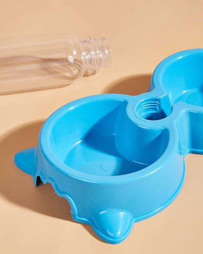 Pet Bowl With Drinking Bottle