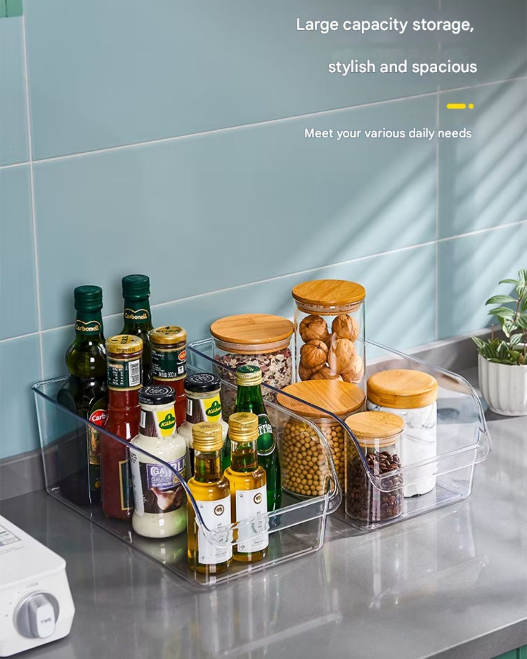 Clear Acrylic Refrigerator Organizer