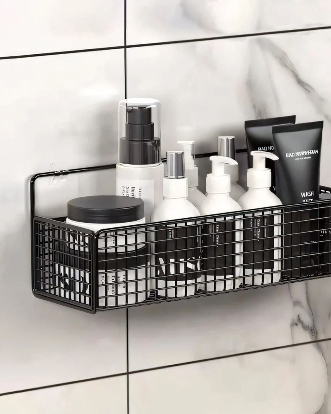 Wall-Mounted Metal Storage Basket