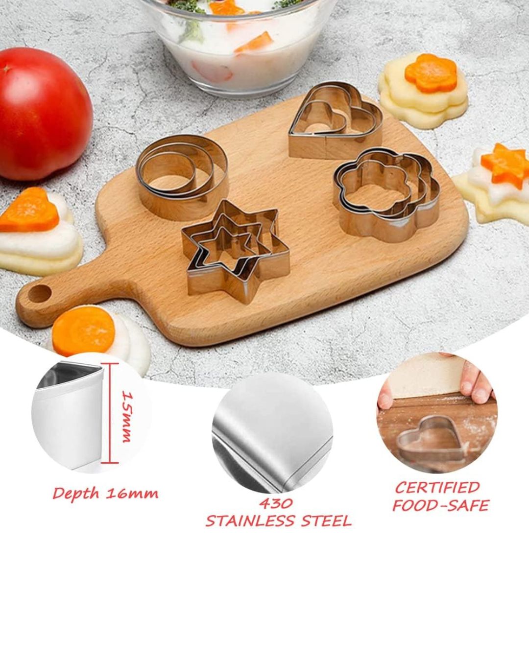 12 Pieces Cookie Cutters set