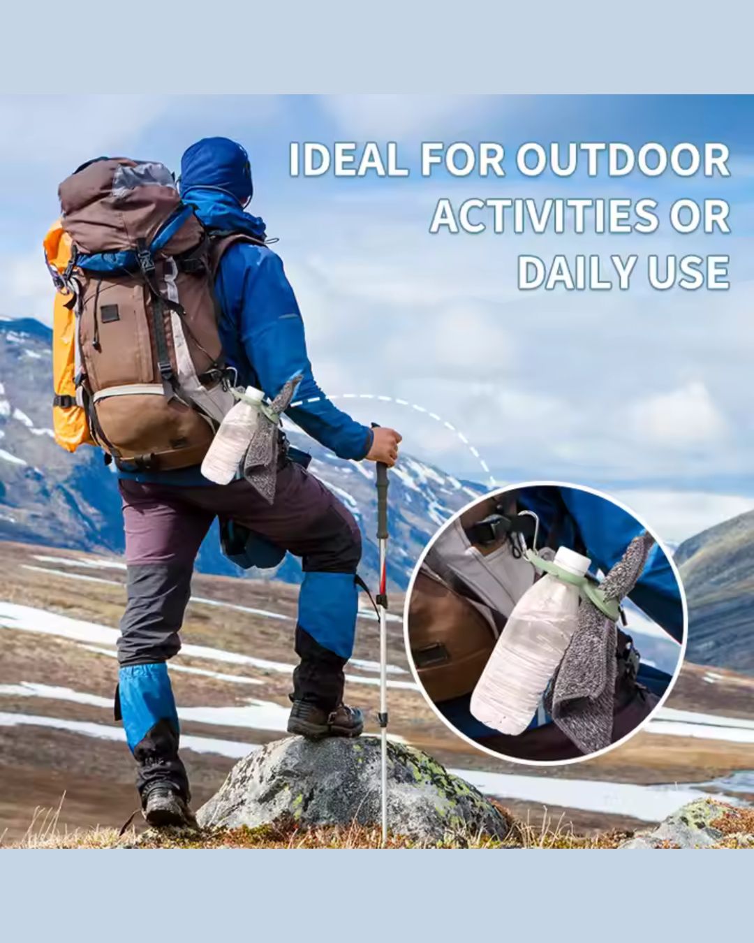 Portable Silicone Water Bottle Hook