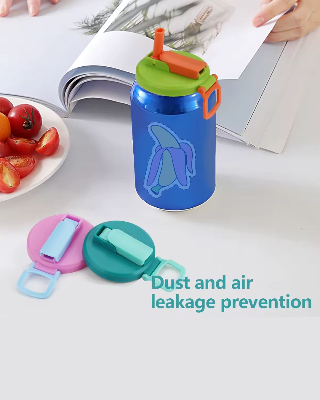 Soda Can Lids With Straws