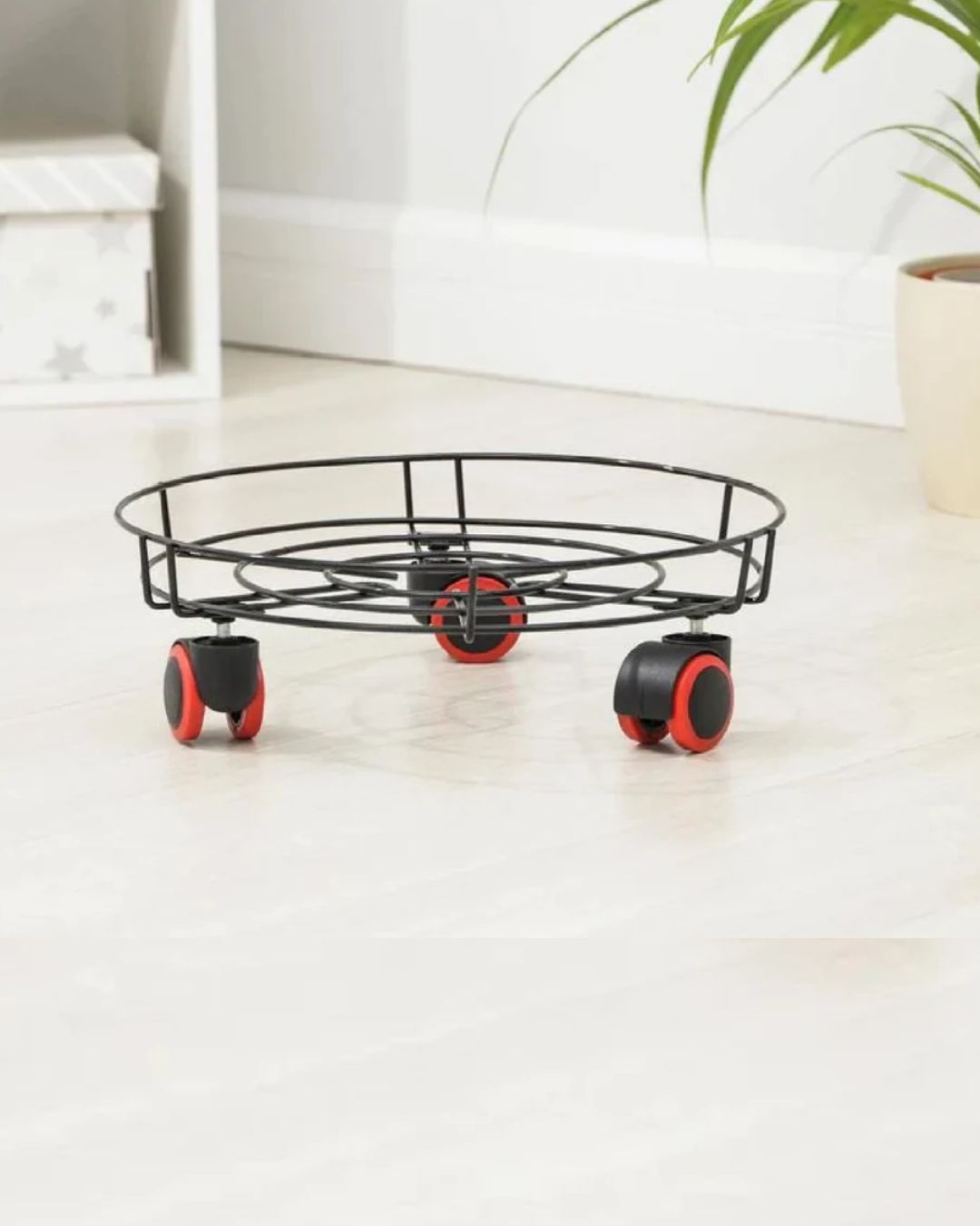 Metal Gas Movable Stand with Wheels