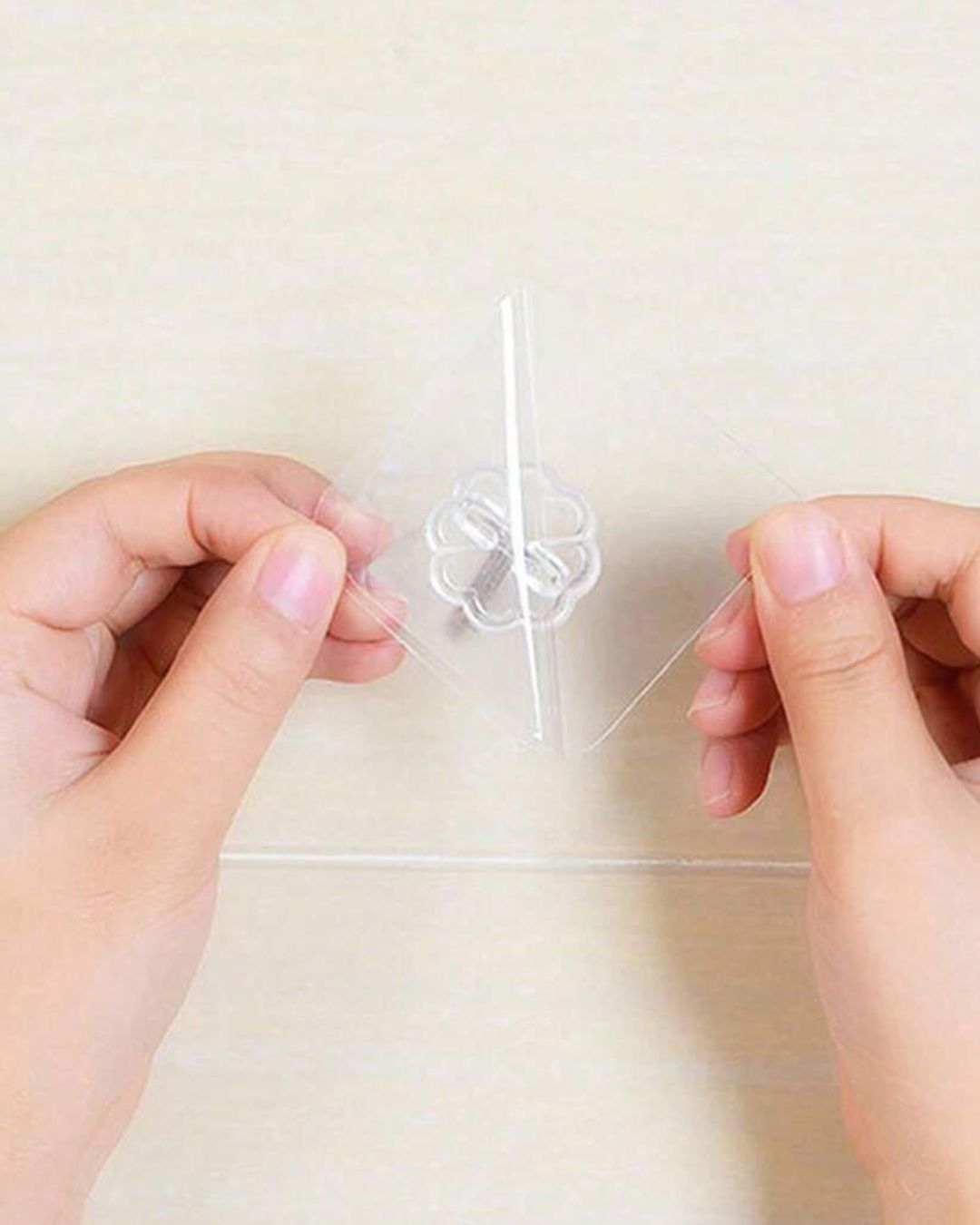 Transparent Adhesive Flower Hooks