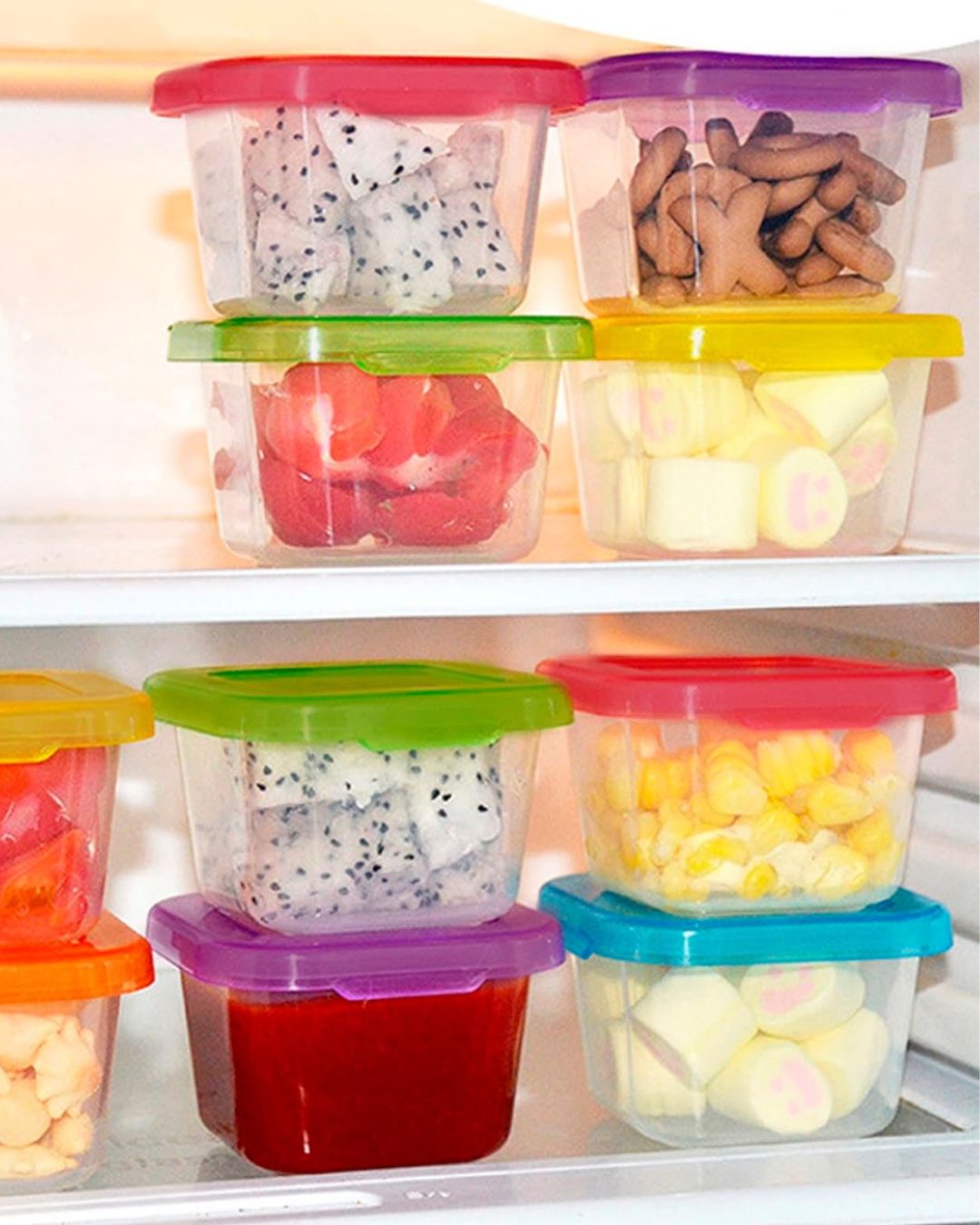 Mini Square Dip Containers with Lids