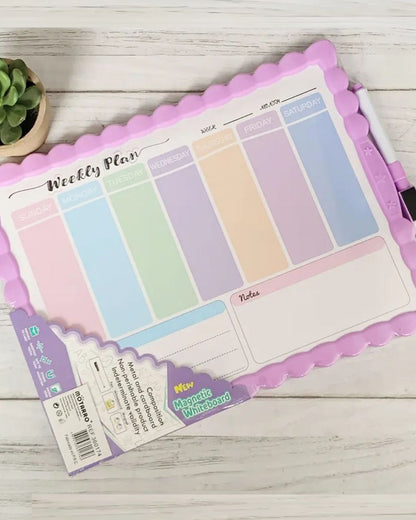Big Weekly Plan Whiteboard with Marker