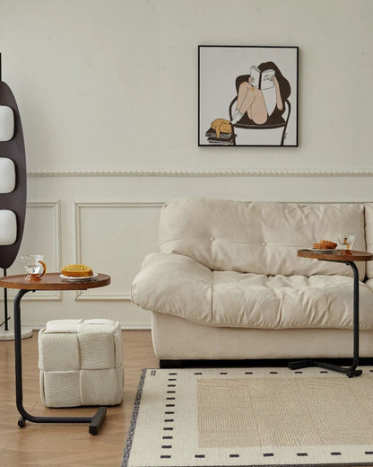 C-Shaped End Table for Couch