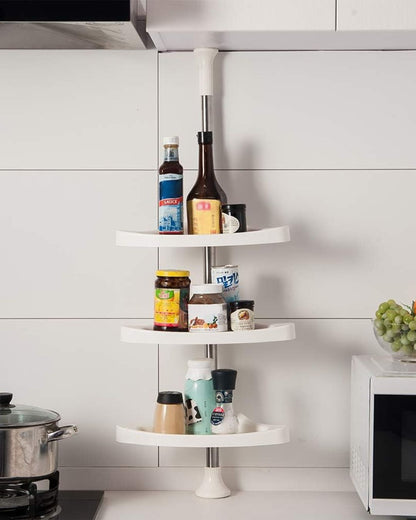 4 Layer Adjustable Shelf Corner Rack