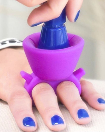 Wearable Nail Polish Bottle Holder Ring