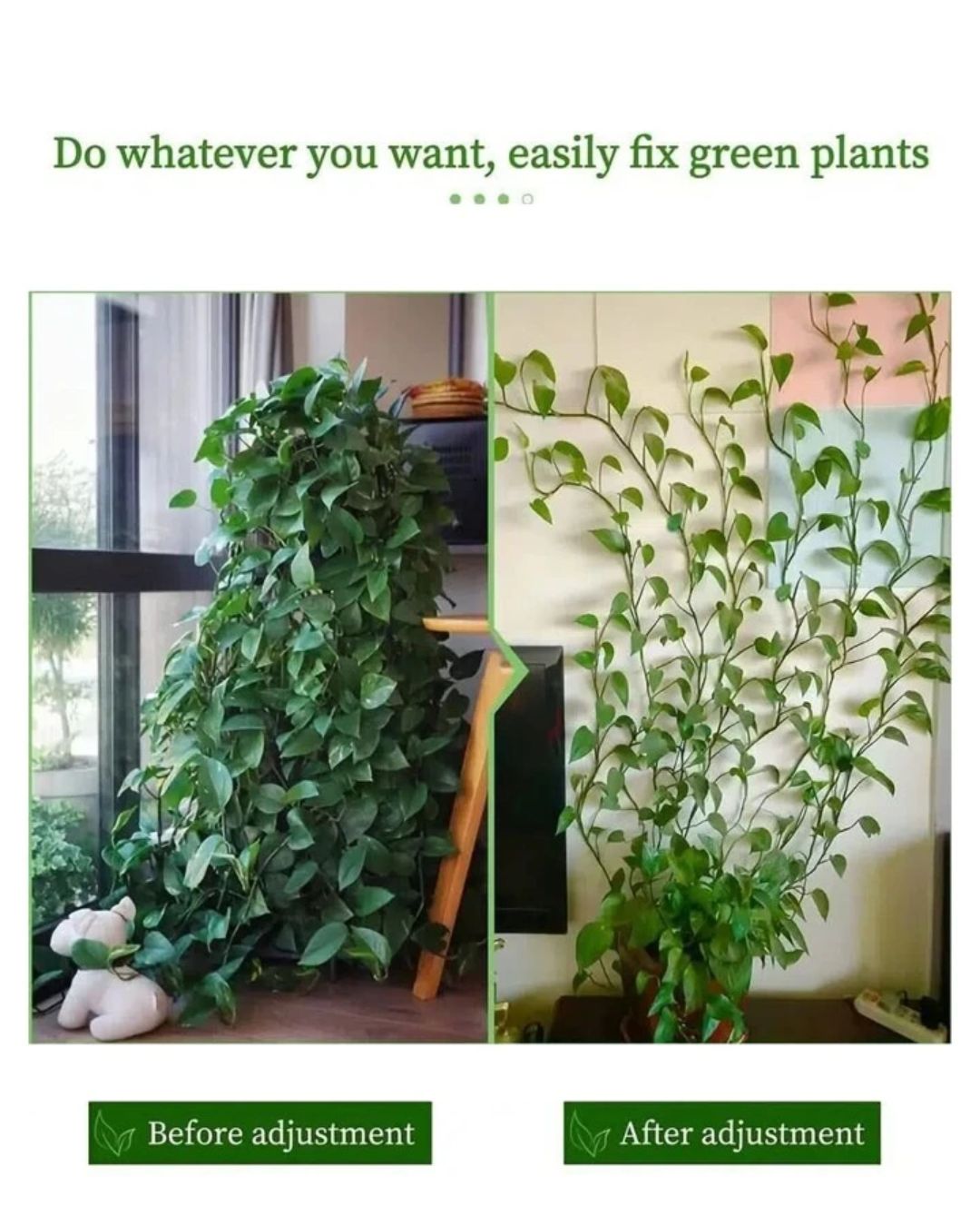 Leaf-Shaped Adhesive Greenery Fixator