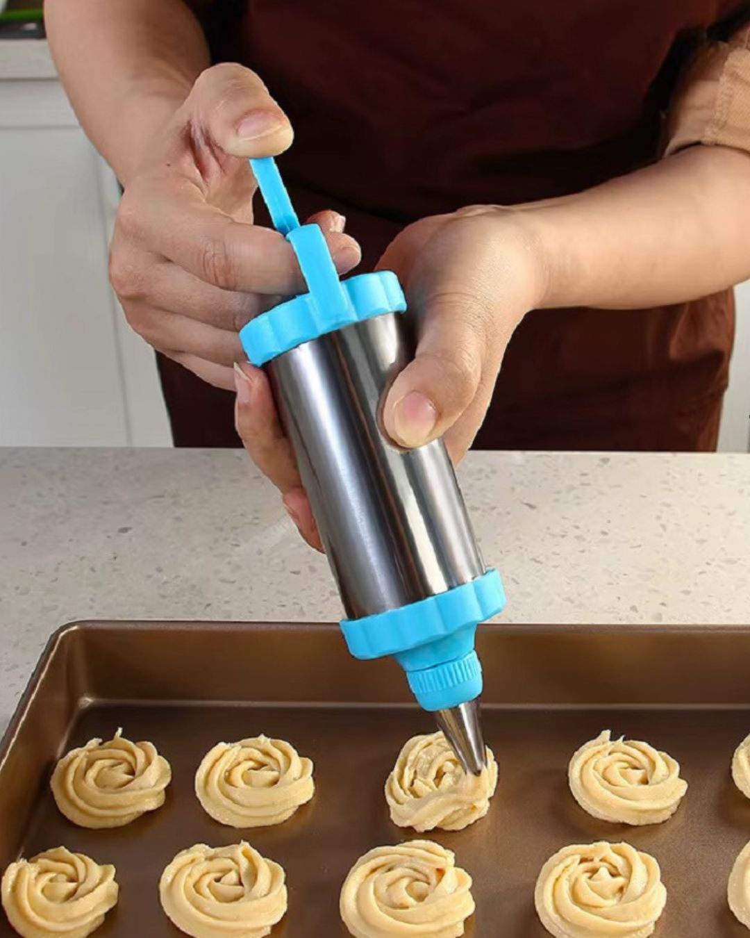 Stainless Steel Cake Decorating Syringe Set