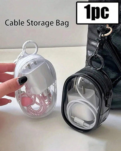 Portable Mini Clear Zipper Storage Pouch