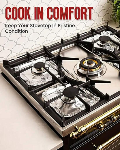 Square Aluminum Foil Gas Burner Liner