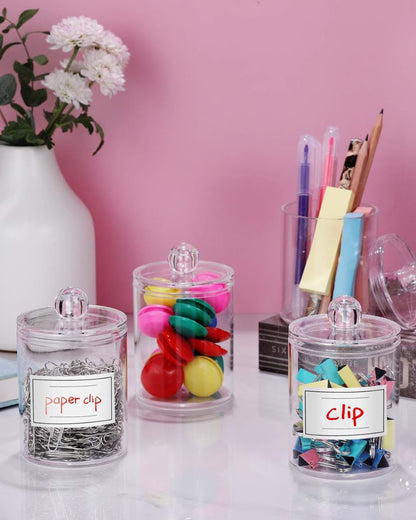 Acrylic Cotton Swab Organizer