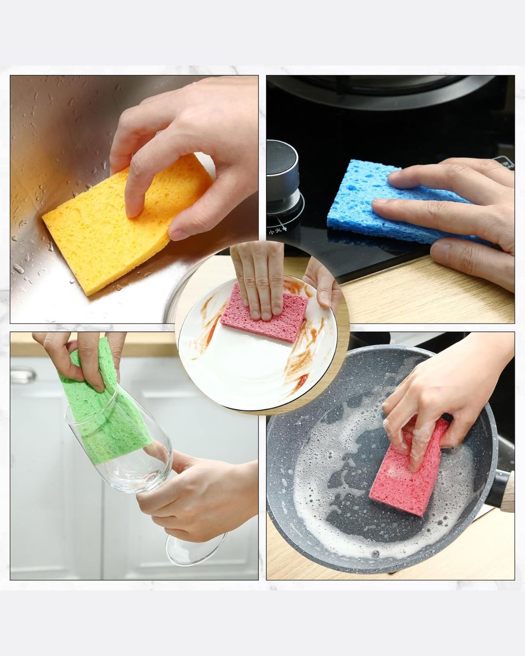 Compressed Wood Pulp Sponges