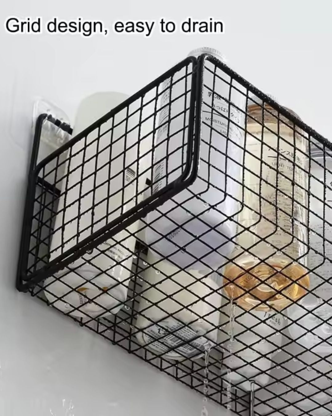 Wall-Mounted Metal Storage Basket