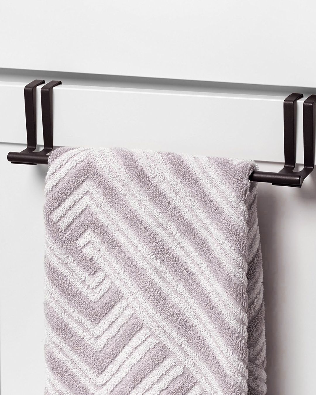 Double Hook Metal Towel Holder