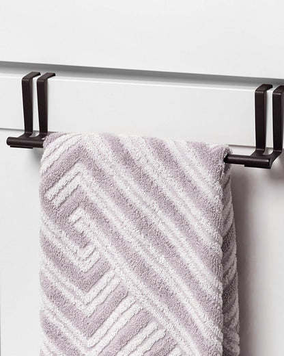 Double Hook Metal Towel Holder