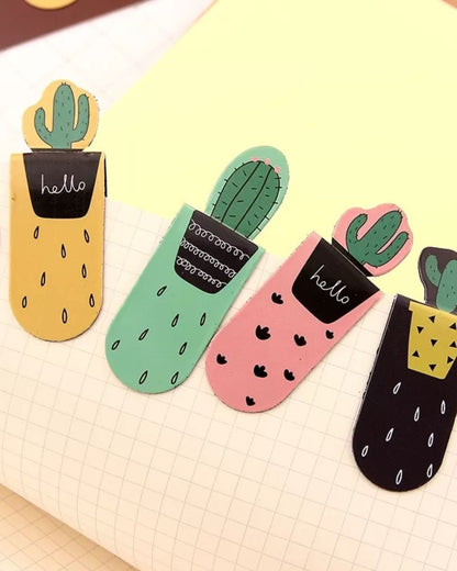 Cactus Magnetic Bookmarks