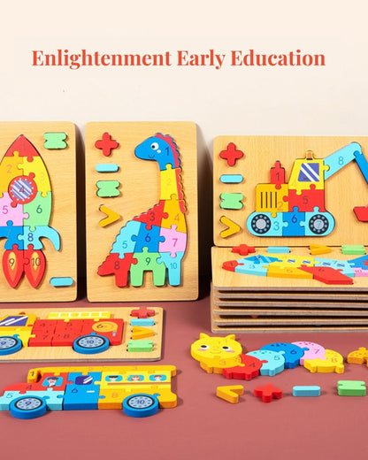 3D Wooden Montessori Puzzle Educational Toys