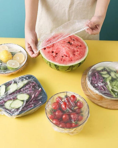 100pcs Colorful Disposable Food Covers