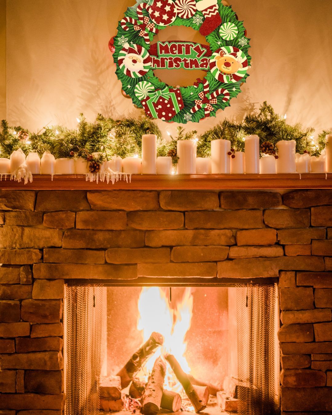 Three-Dimensional Christmas Wall Decoration