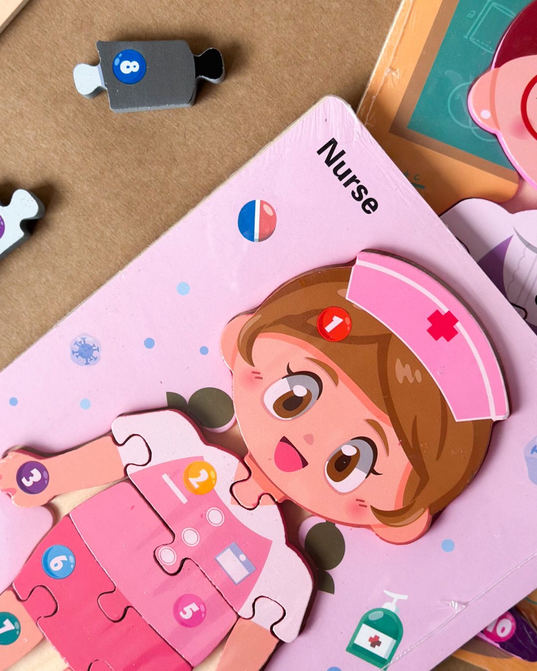 Wooden Jigsaw Professions Puzzles