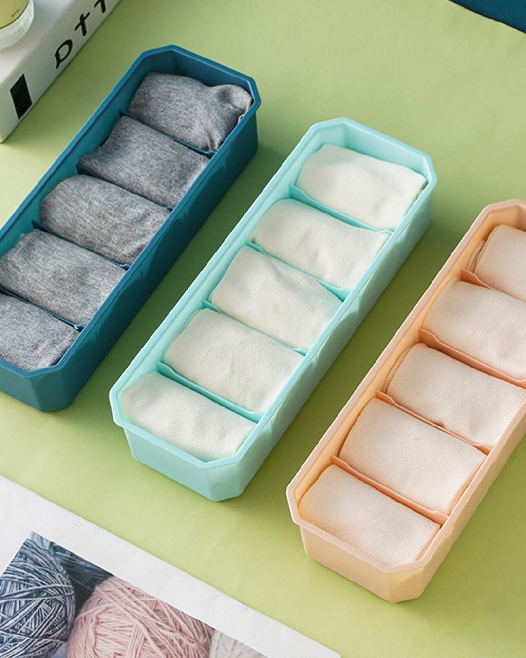 Multi Functional Stackable Plastic Drawer Organizer