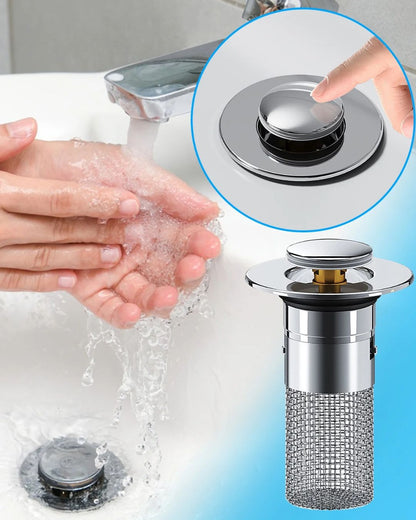 Stainless Steel Pop Up Sink Drain Filter