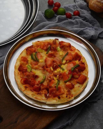 Stainless Steel Round Tray 4pcs Set