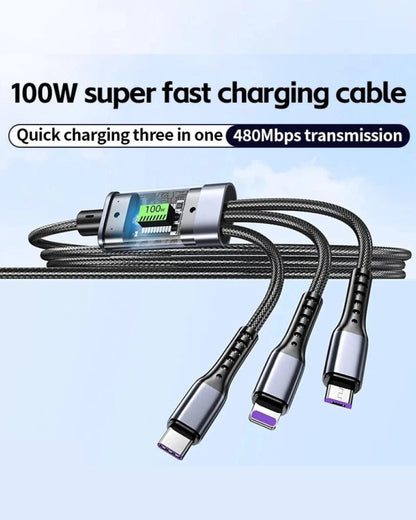 3 In 1 Fast Charging Cable