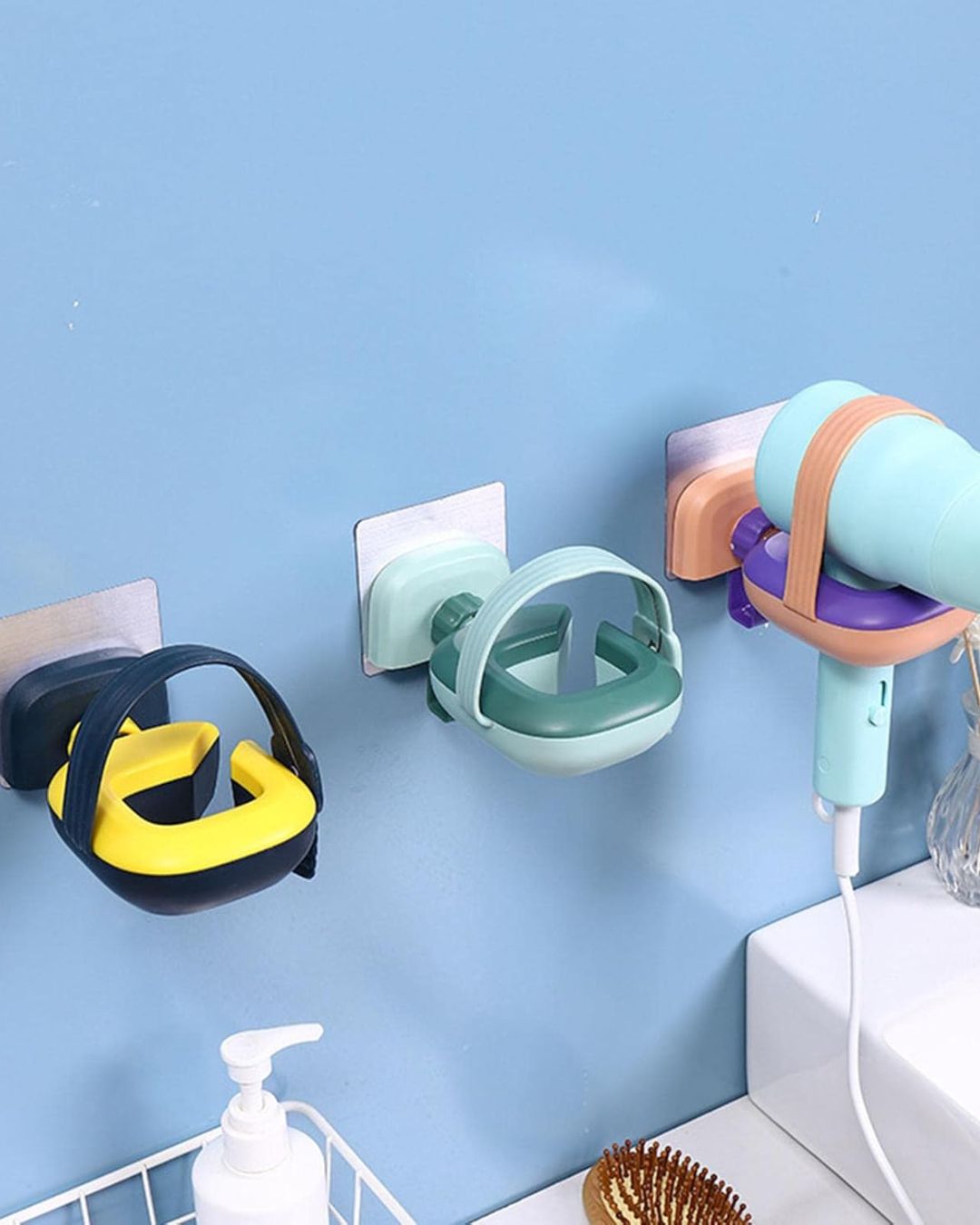 Hair Dryer Holder Storage Rack