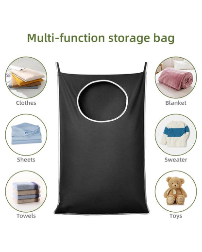 Hanging Laundry Hamper with Hooks