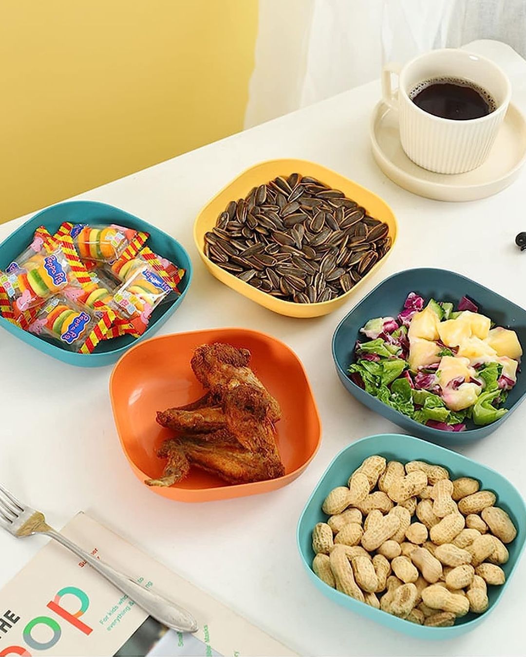 10 Plates Set with Stand