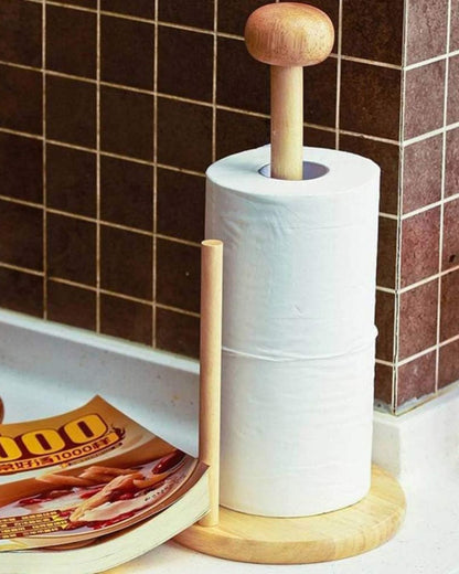 Wooden Paper Towel Roll Holder