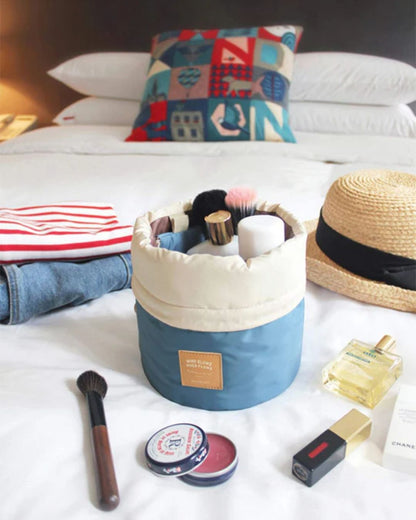 Makeup & Toiletries Barrel Bag