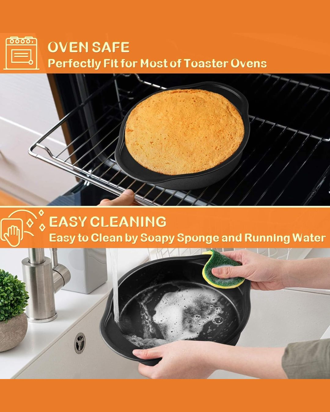 Non Stick Round Cake Pan Carbon Steel