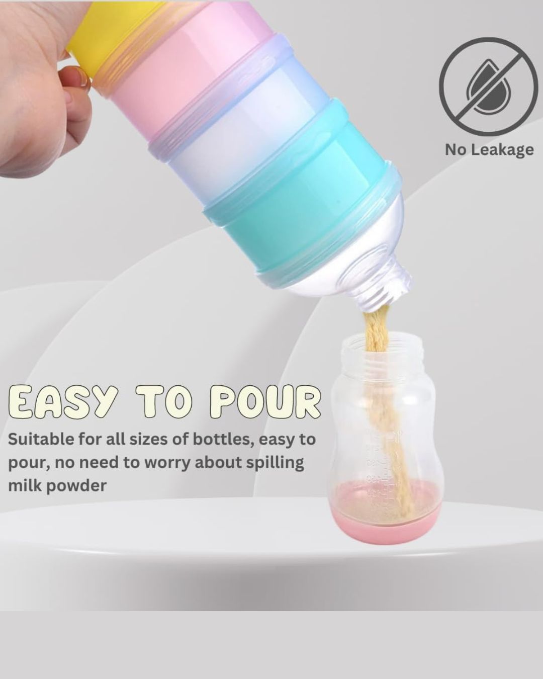 3 Layer Baby Milk Powder Container