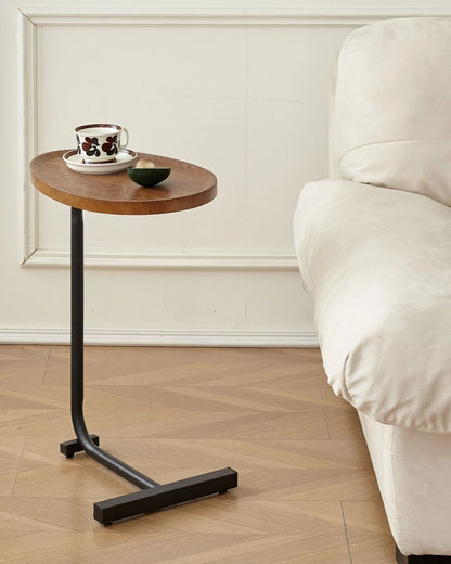 C-Shaped End Table for Couch