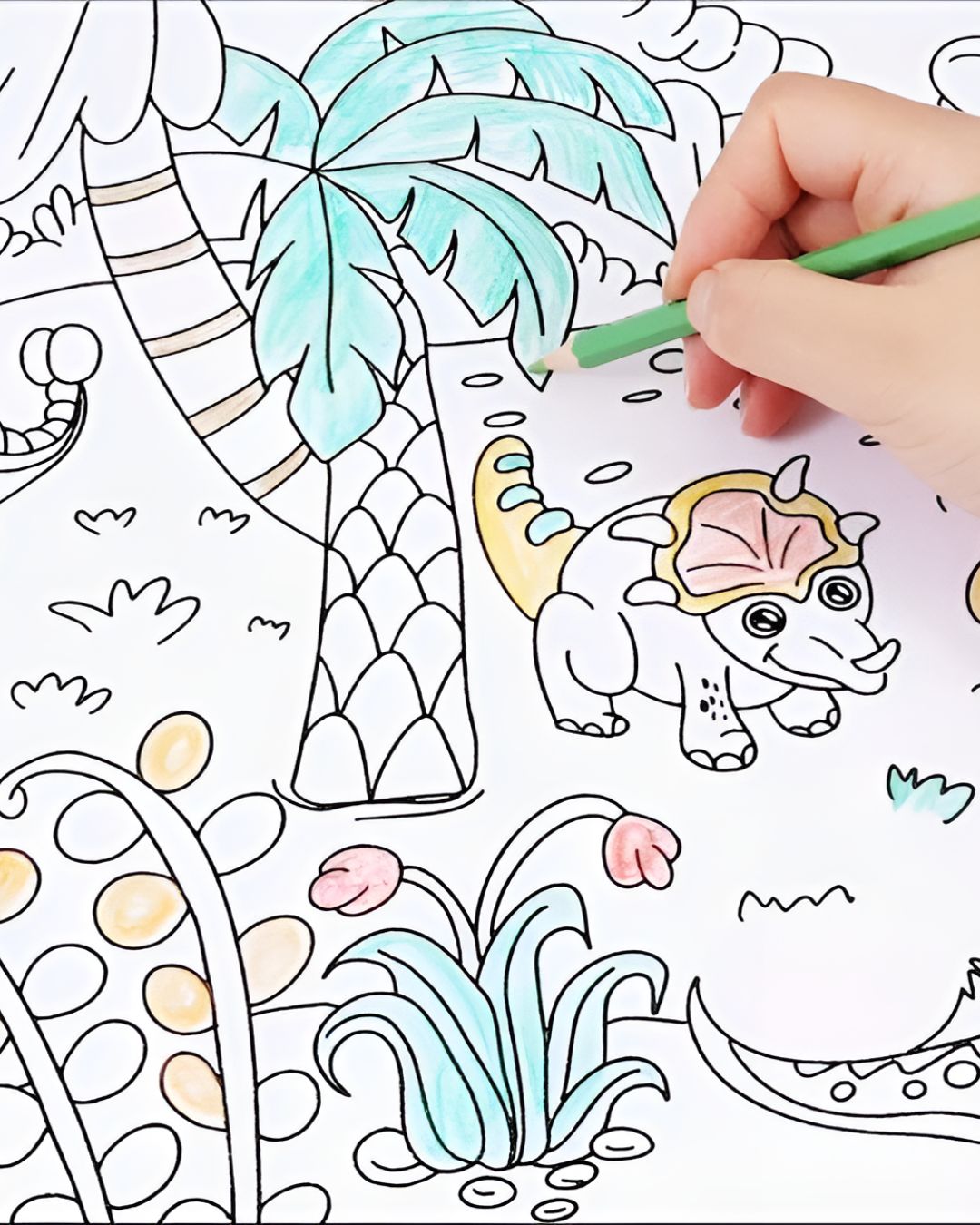 Dinosaur Coloring Paper Roll
