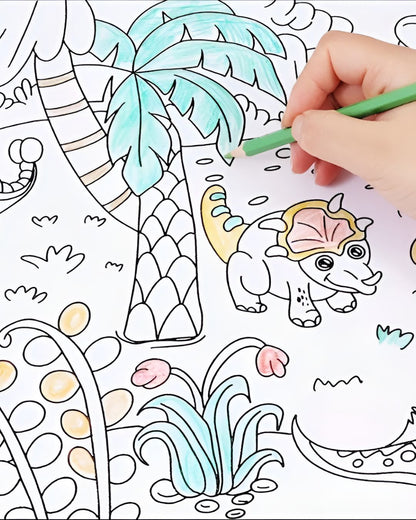 Dinosaur Coloring Paper Roll