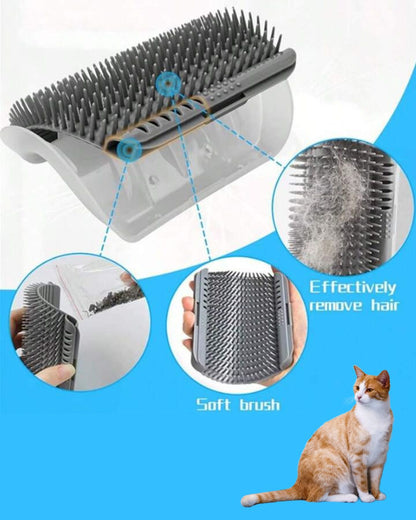 Self-Grooming Cat Wall Scratcher