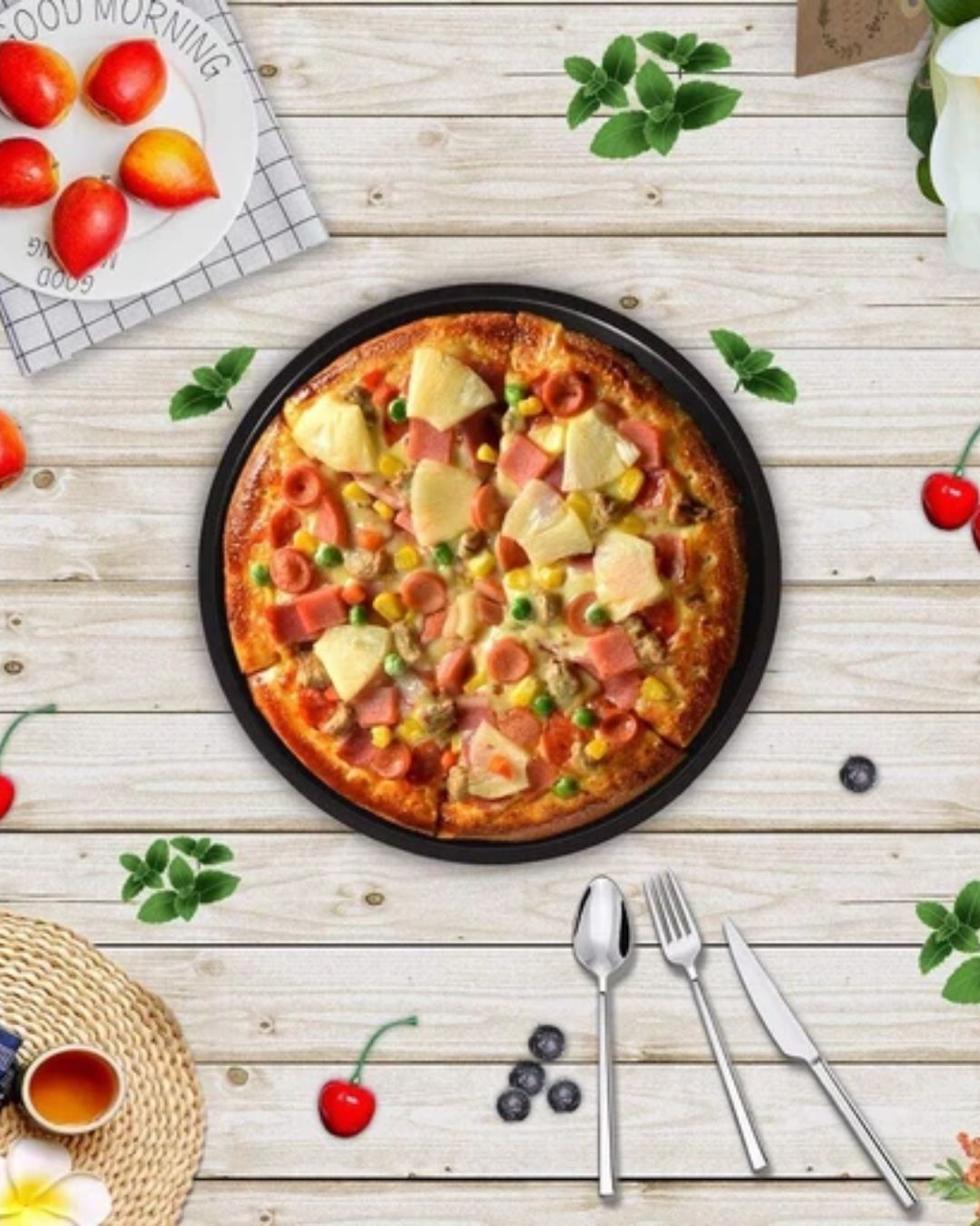 Carbon Steel Pizza Pan Set of 3